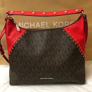 NWT Authentic Michael Kors Studded Hobo/Crossbody